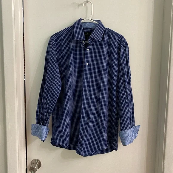 Men’s Bristol & Bull long sleeve button down shirt size large - Picture 1 of 5